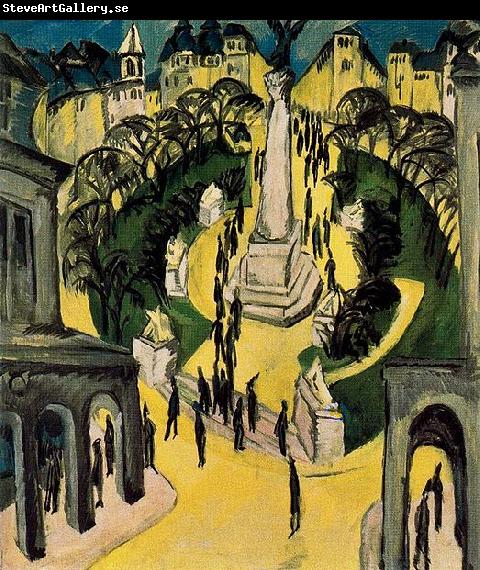 Ernst Ludwig Kirchner Der Belle-Alliance-Platz in Berlin